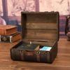 European Antique Wooden Handbag Prop Box