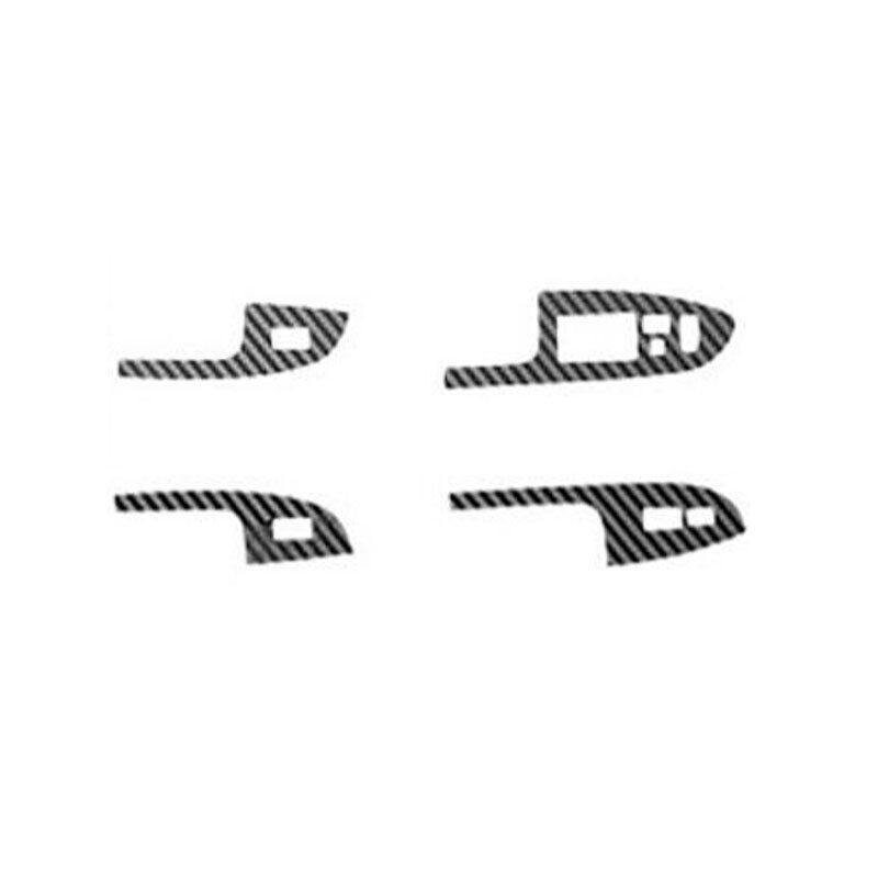 For Honda Accord 2003~2007 Leather Window Lift Panel Switch Cover Sticker 4PCS