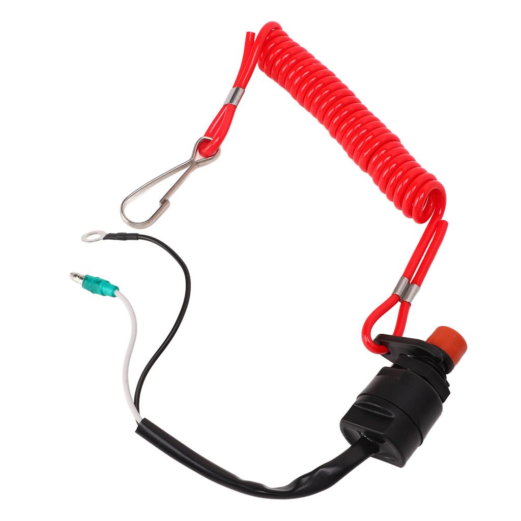 Marine Outboard Engine Stop Switch Waterproof Light ABS Engine Emergency Flameout Switch for T4 6E0‑82575‑00