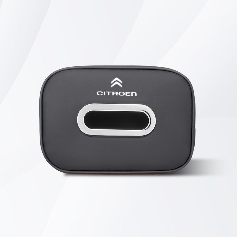 

Car Tissue Organizer Bag Paper Towel Storage Box Accessories For Citroen e-C3 e-C4 X C5X C3 C4 Cactus Picasso C-Crosser C6 C1