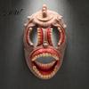 Realistic Grimace Mask Halloween Horror Mask, with Hollow Fangs, Lightweight Breathable Creepy Fangs PU Foam for Party Cosplay Costume Props