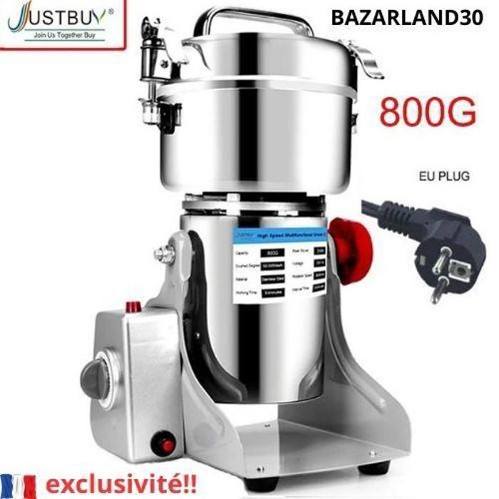 Spice grinder - BAZARLAND30 - Large Capacity - 800g - 3000W - Herbs and coffee