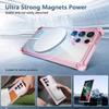 For Samsung Galaxy S22 Ultra 5G Magnetic Case TPU+PC Clear Phone Cover