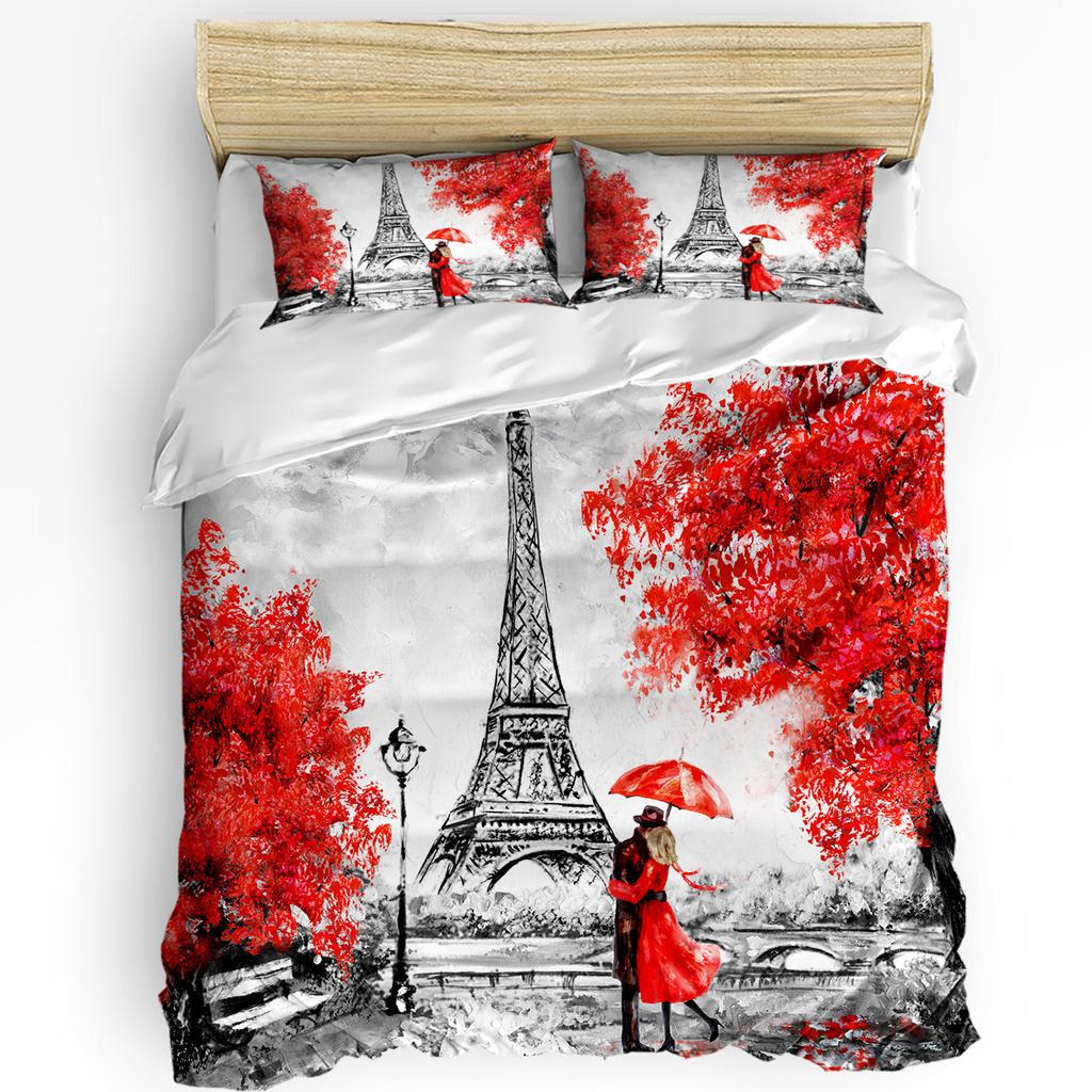 Pumpkin Thanksgiving Maple Leaf Autumn 3pcs Bedding Set For Bedroom Double Bed Home Textile Duvet Cover Quilt Cover Pillowcase