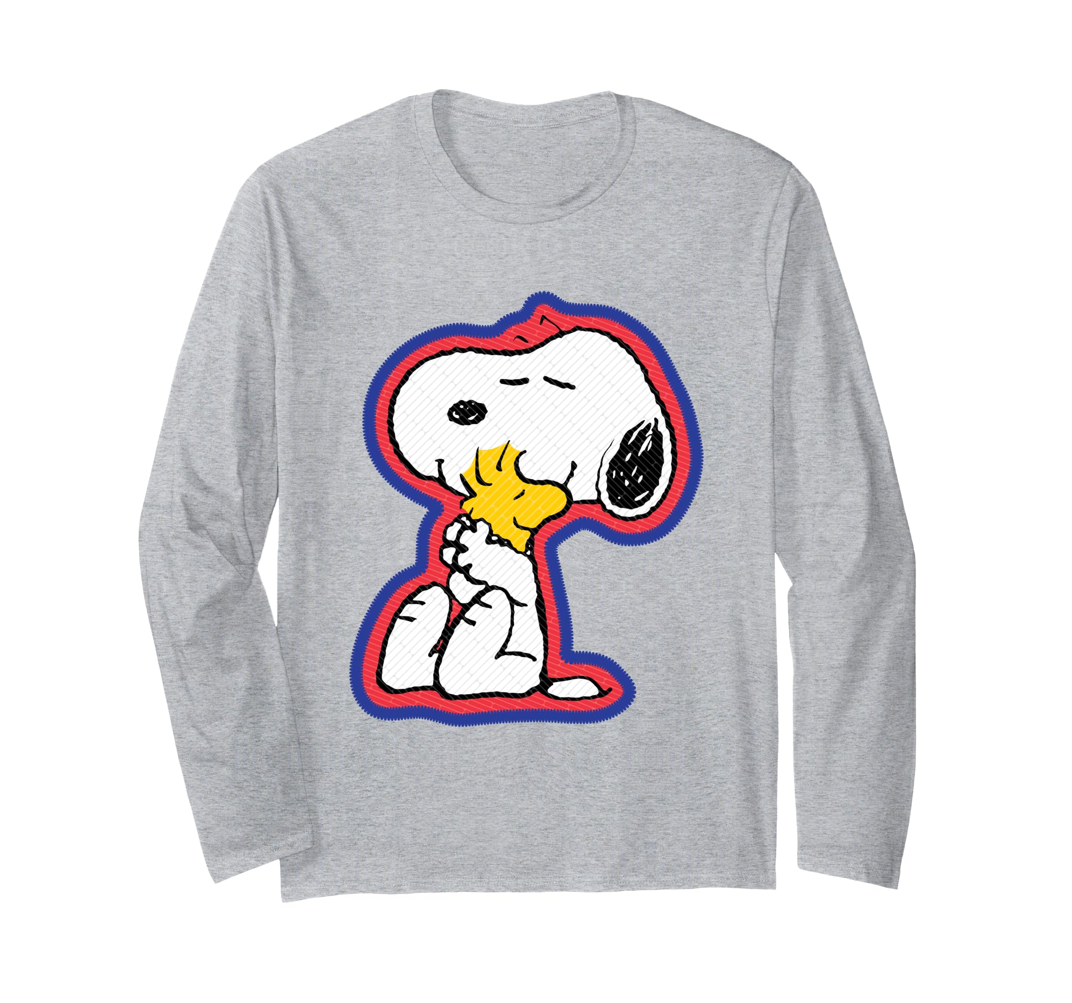 

Футболка с длинным рукавом PEANUTS Snoopy Hug Woodstock серый