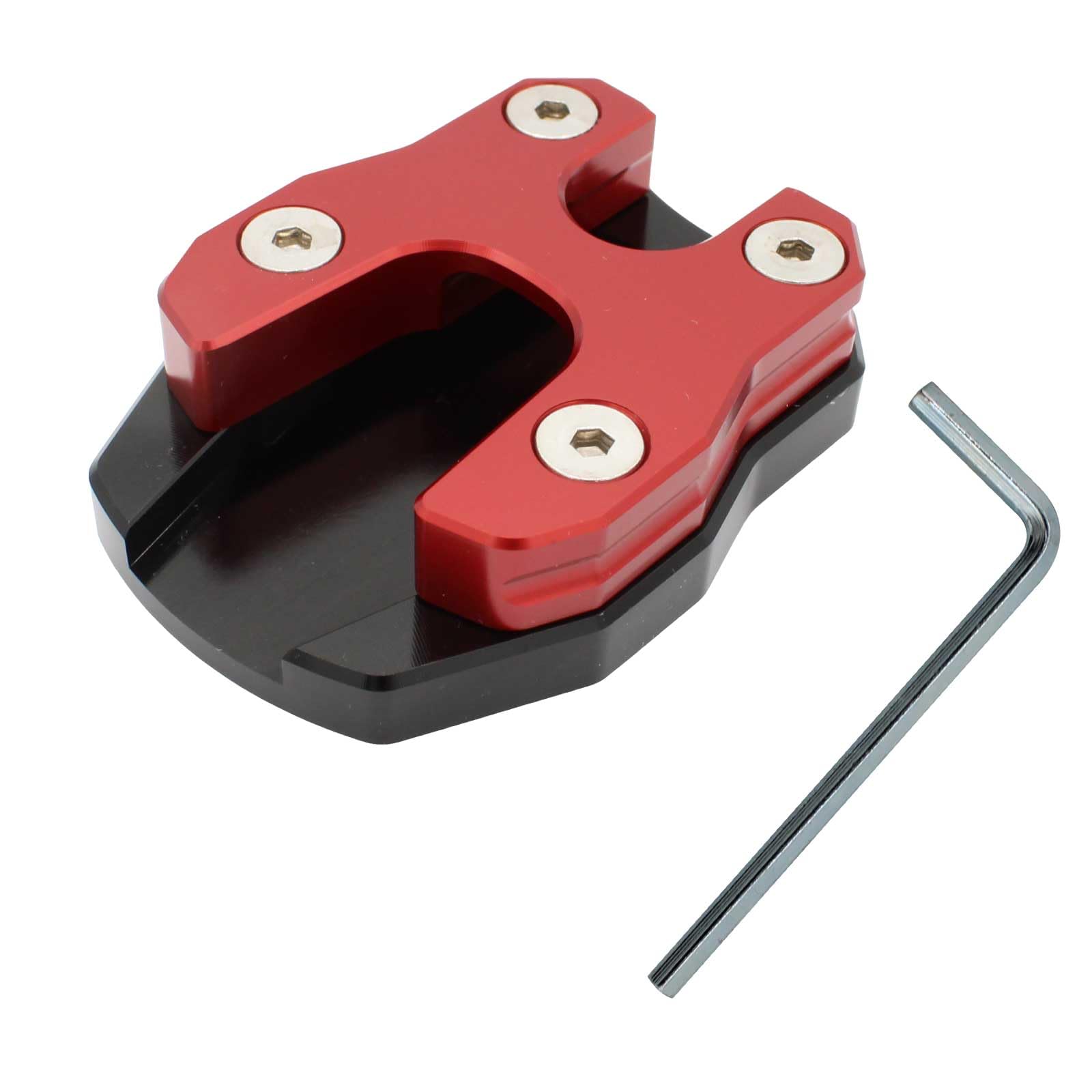 

Funriche Motorcycle Side Stand, Plate, 5 Colors Available, Honda Universal Bike Stand, Plate PCX125, PCX150, PCX160 (Red) красный