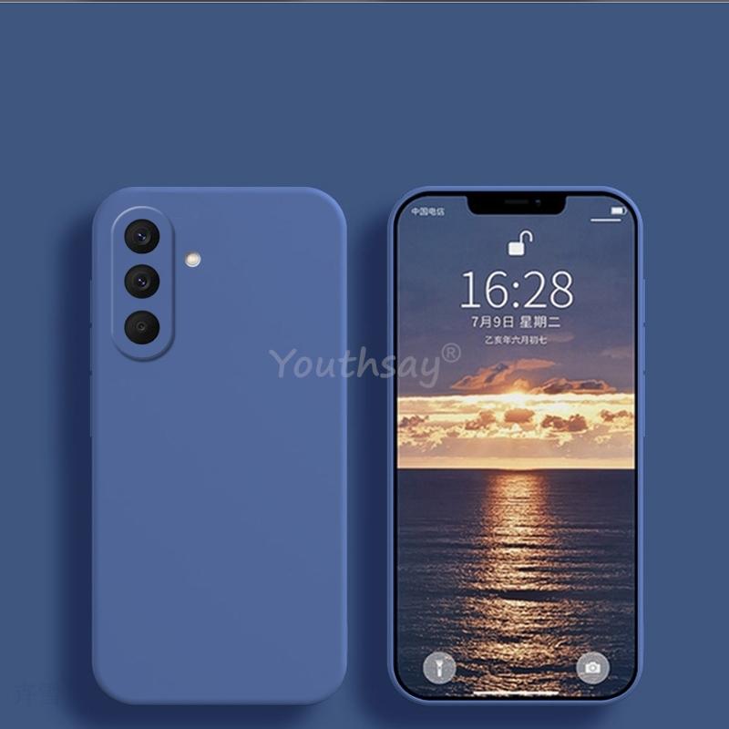 For Samsung Galaxy A27 Case Liquid Silicone Plain Samsung A27 Cover TPU Anti-drop Phone Protector Case Galaxy A27 Cover