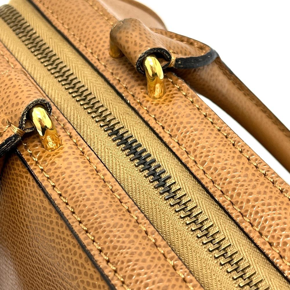 Celine 2WAY Bag Hand Bag Shoulder Bag Leather Brown/GoldHardware