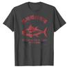 Tsukiji Outer Market Tuna Fish Japanese Kanji Vintage Distressed Print Cotton Tshirt Retro Seafood Loose Unisex Daily Casual Tee