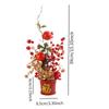 Artificial Flowers Bouquet 2025 Desk Photo Prop Chinese New Year Decoration for Spring Festival Indoor Porch Wedding Home Decor