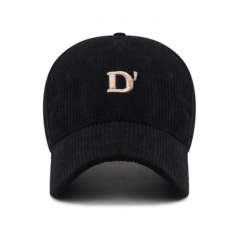 ZHENYUEQI Corduroy Embroidered D-Letter Baseball Cap