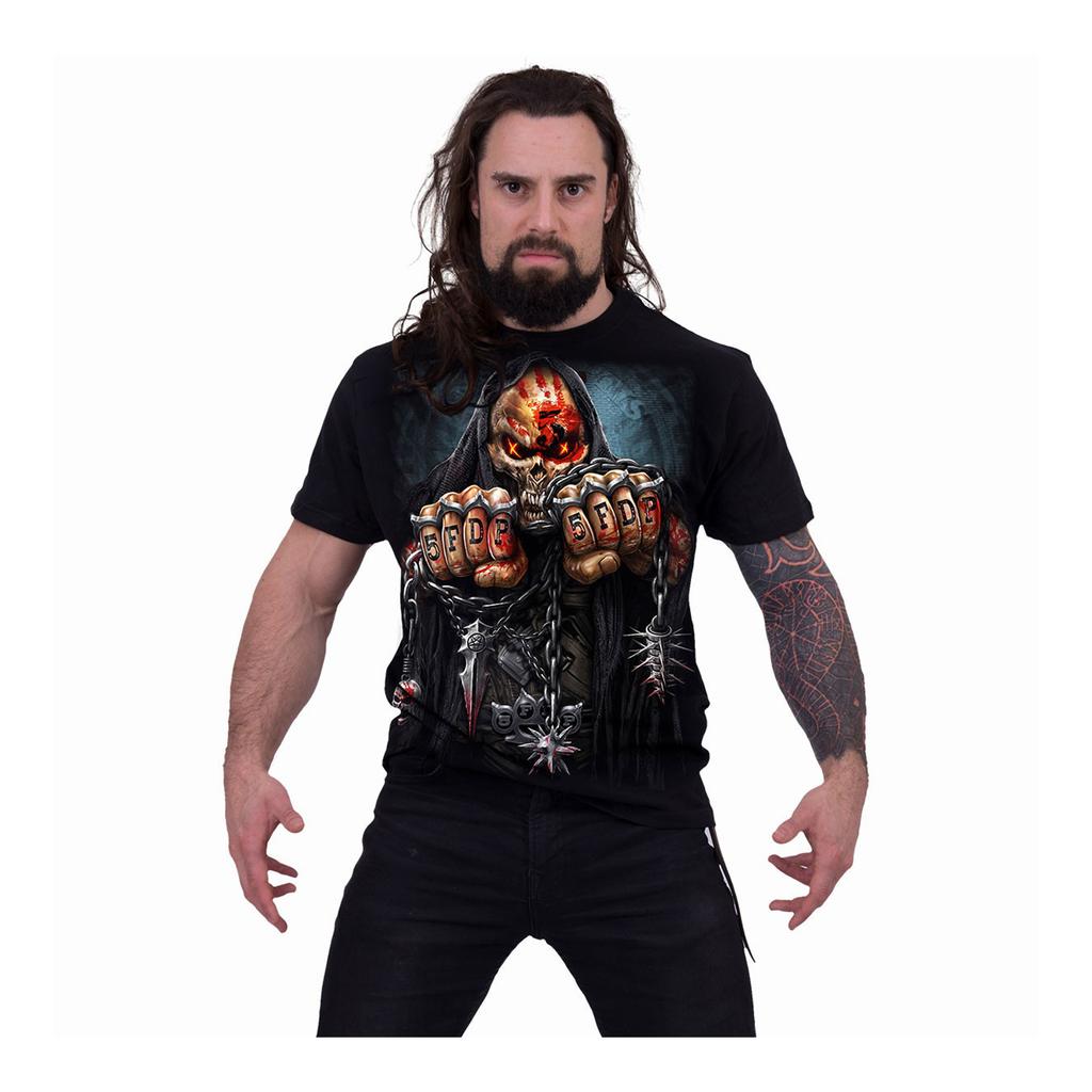 Five Finger Death Punch Unisex Adult Game Over Back Print T-Shirt