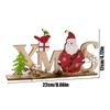 Christmas Table Decorations wooden old man snowman English letter card desktop ornaments Christmas Home Decoration ornaments