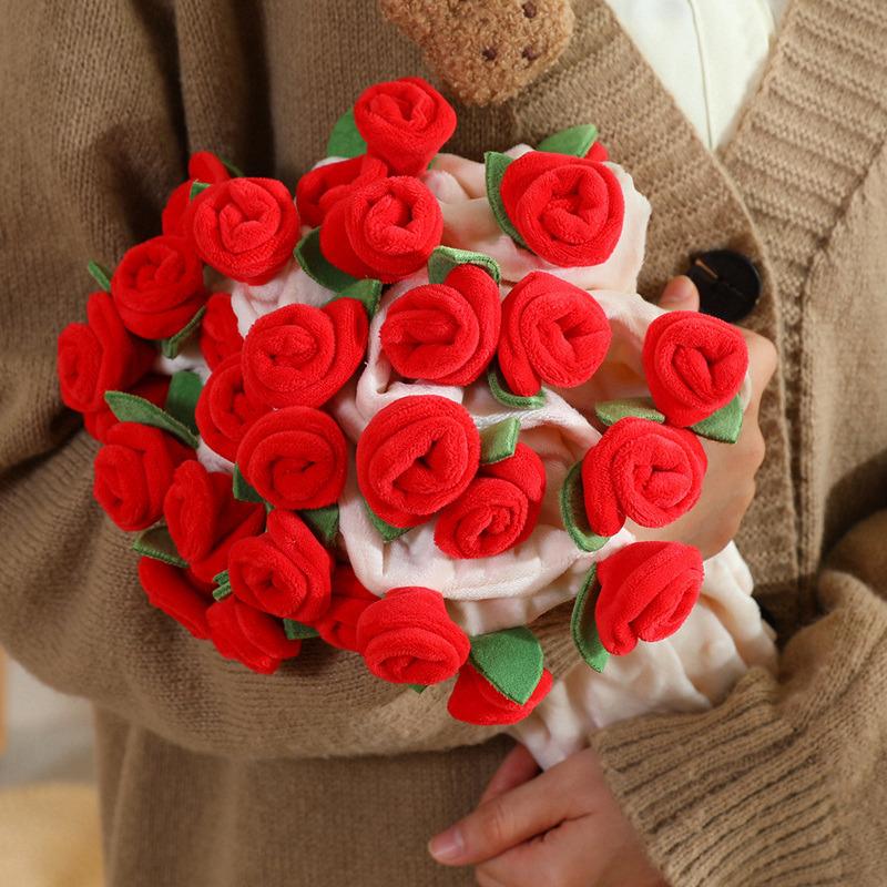 Rose Bouquet Shawl Valentine s Day Romantic Present Red Pink Flowers Blanket Imaginative Bridal Bouquet Happy Valentine s Day Dec 78cm красный