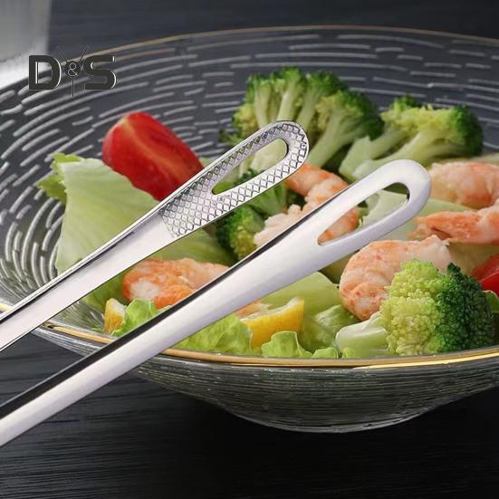 Pinzas largas para parrilla de acero inoxidable, pinzas para carne de barbacoa, agarre antideslizante, herramienta de cocina para cocinar a la parrilla, accesorios para hornear