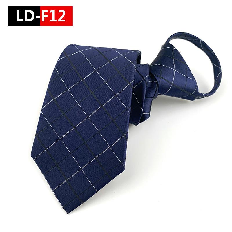 Zipper Style Knot-Free Men's Business Casual Tie