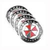 4pcs 56mm 3D Umbrella Corporation Emblem Car Wheel Center Hub Cap Rim Sticker Decals For Toyota Peugeot Suzuki Citroen Skoda