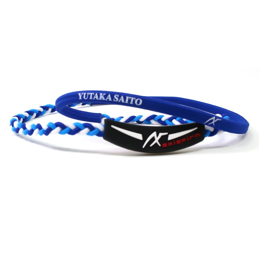 

Axef Axes Farm Yu Saito RIZIN Color Large RG92 Mineral Crystal Silicone Blue Necklace, Collaboration, Charm, Band, (51cm), AXF301, Athlete, Charm, синій