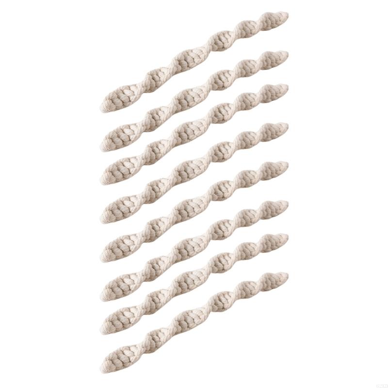 62KD Friendly Jutes Curtain Tiebacks, 8Pieces No Drill Required for Easy Installs Living Space