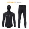 Conjunto de Roupa de Neoprene 3mm Homens Mulheres Corpo Inteiro Manga Longa Calças Mergulho Snorkel Natação Proteção Térmica