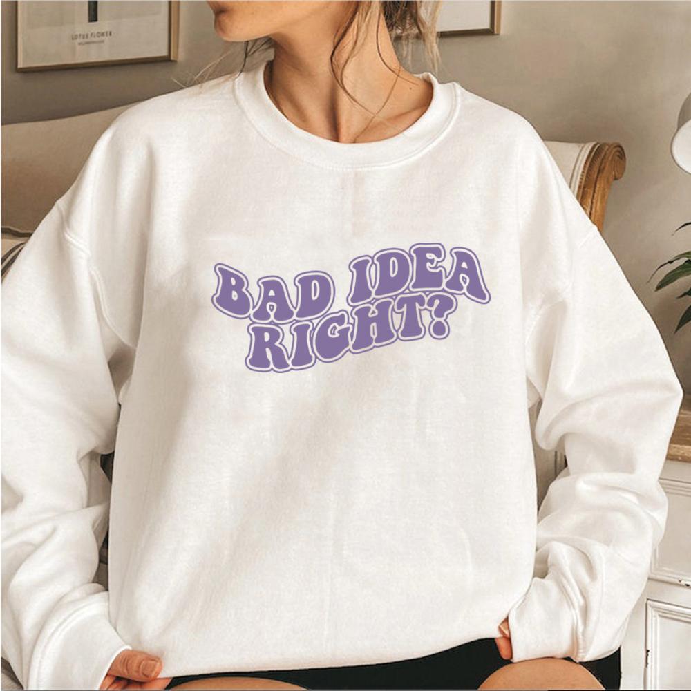 Bad Idea Right Sweatshirt Olivia Guts Album Sweatshirts Album Songs Merch Women Hoodies Long Sleeve Pullovers Gift for Fans