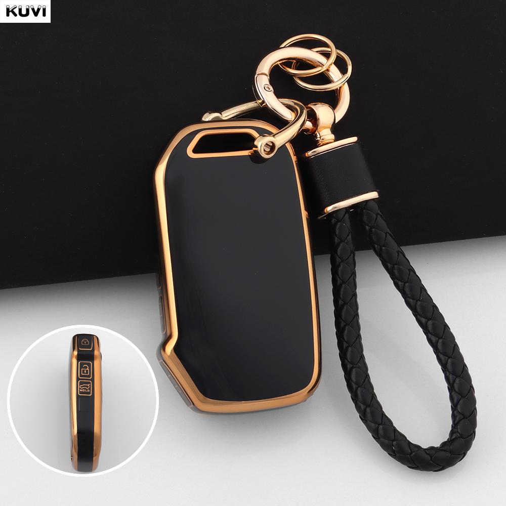 New Tpu Car Smart Key Case Cover For Kia Sportage R Gt Stinger Sorento Ceed Cerato Forte Niro Soul Telluride Protector Keyless