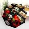 Joker'S Mask Folding Umbrella 8 Paraphenoid Bones Suitable For All Seasons Travel Travel Umbrella Sun Umbrella