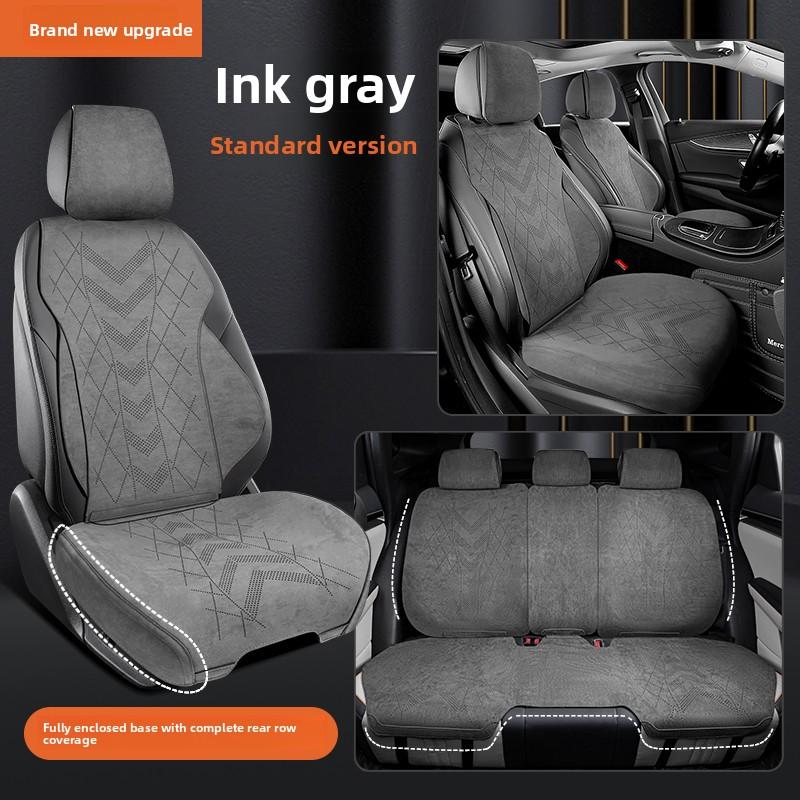

Universal Split Seat Fully Surrounded Luxury Car Seat Cover Breathable Comfortable Luxury Suede Seat Cushion Full Seats Cover