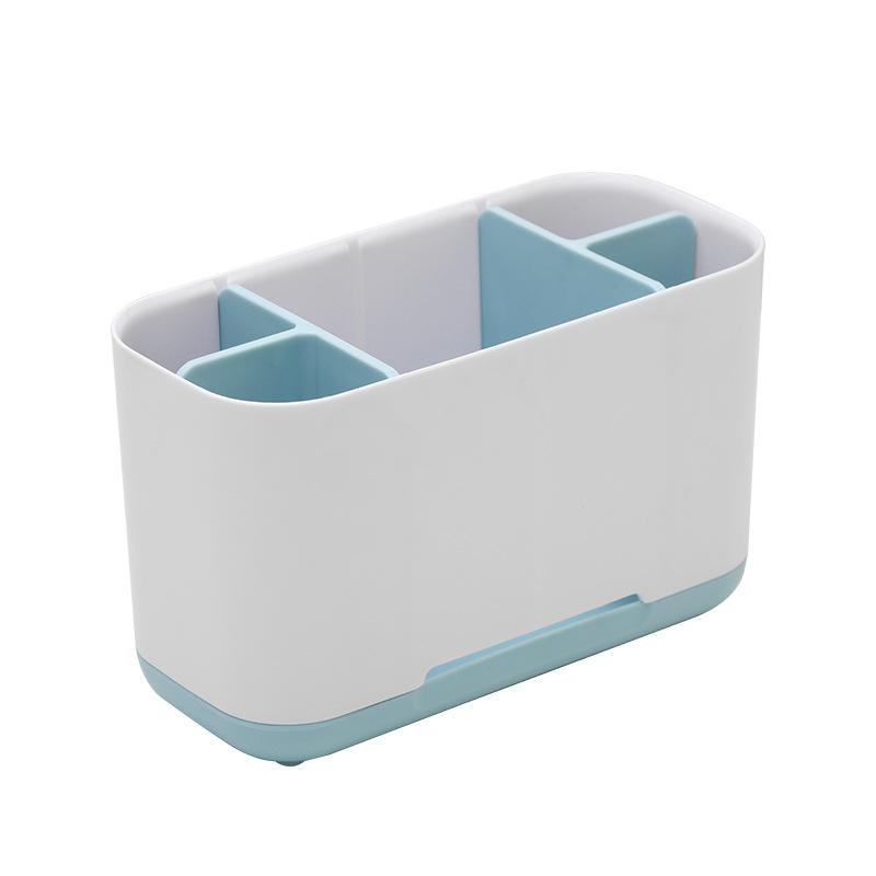 

Настільна полиця для зберігання зубних щіток у ванній кімнаті One Size світло-синій колір