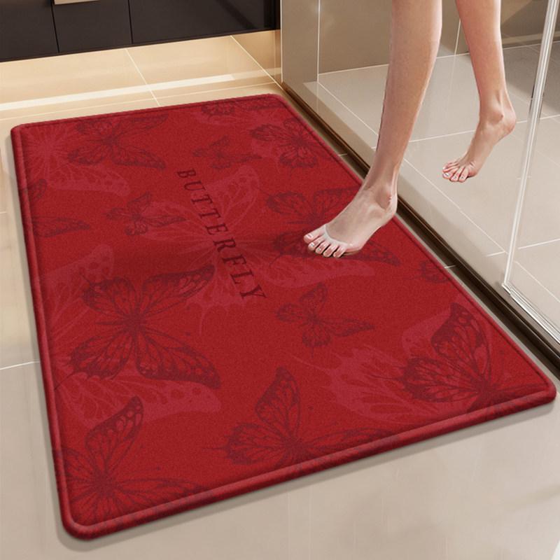 Luxury Quick-Dry Non-Slip Diatomaceous Floor Mat - Absorbent, Stain & Scratch-Resistant Bathroom Door Mat