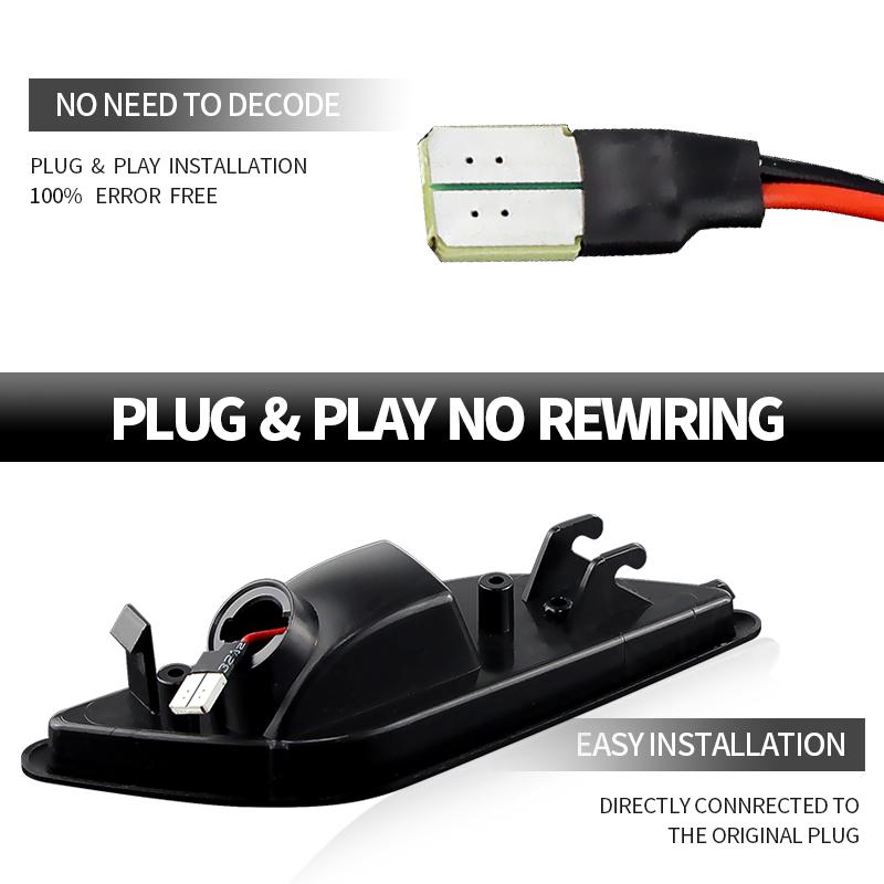 2X Car LED Dynamic Front Bumper Side Marker Lights OEM#2128200021 For Mercedes Benz W212 E250 E350 E400 E550 E63 AMG S