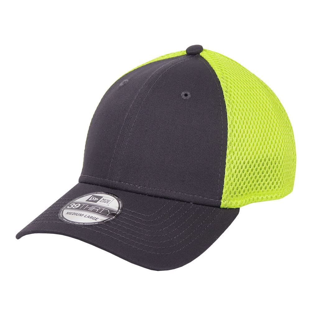

Кепка-сетка NEW ERA для мужчин и женщин NewEra NE1020 Однотонная шляпа Бейсболка 39THIRTY Эластичная стрейч Графитовый x Кибер-зеленый Серый Флуоресцентный [New Era]