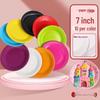 Disposable Round Paper Plates for Crafts and Party Use