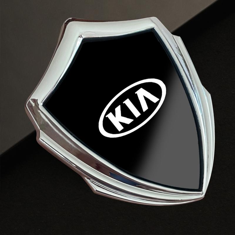 Pegatina triangular de metal para modificación lateral de coche para Kia Sportage Ceed Picanto Rio ProCeed Niro 5 3 4 K7 5 8 3 9 Accesorios Ray
