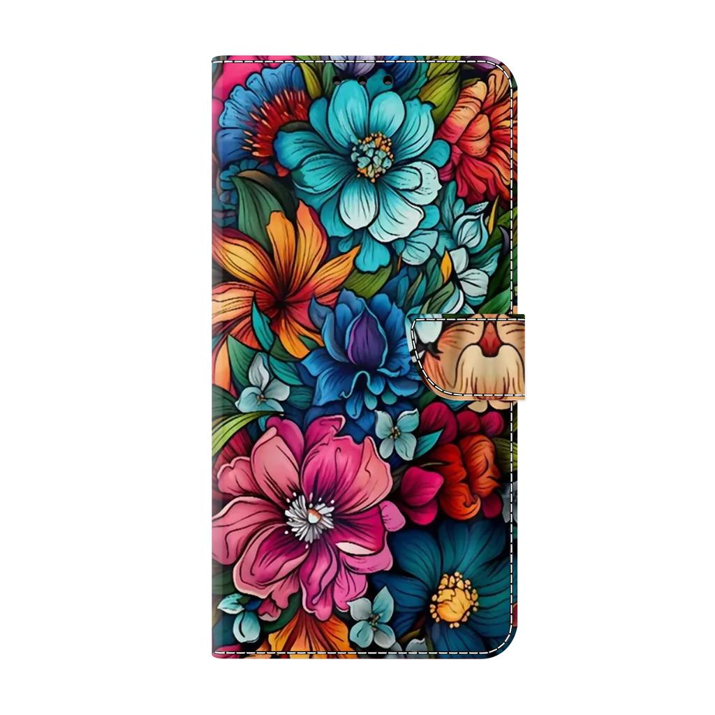 Etui na telefon Samsung Galaxy A55 A35 A34 A33 A32 A31 A16 3D Urocze Malowane Magnetyczne Skórzane Etui z Klapką i Uchwytem Portfel Etui na Telefon Komórkowy