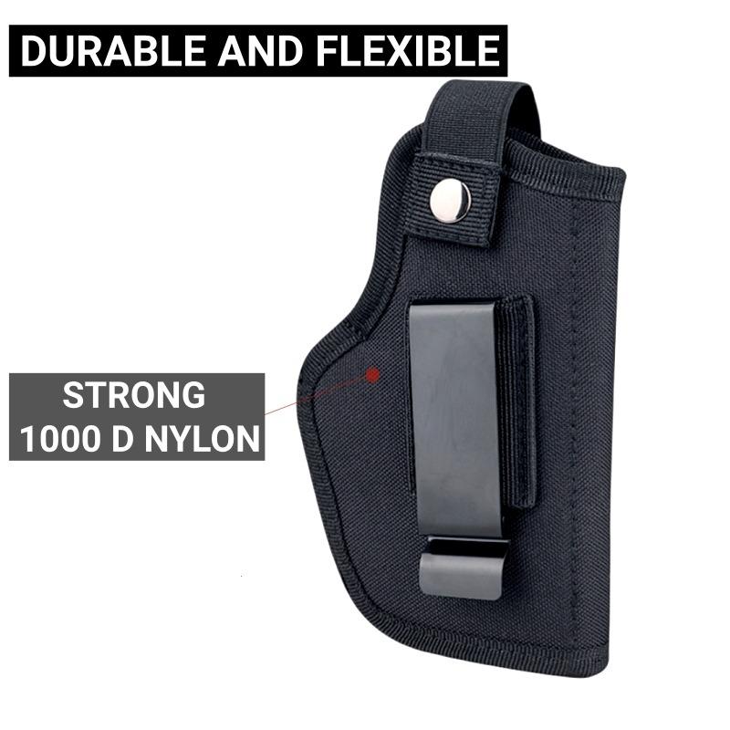Verdecktes Trageholster OWB IWB Nylon Links/Rechts Universelles Holster Luftpistolentasche Ausrüstung für den Außenbereich für Glock 19-43 Holster Taktisch