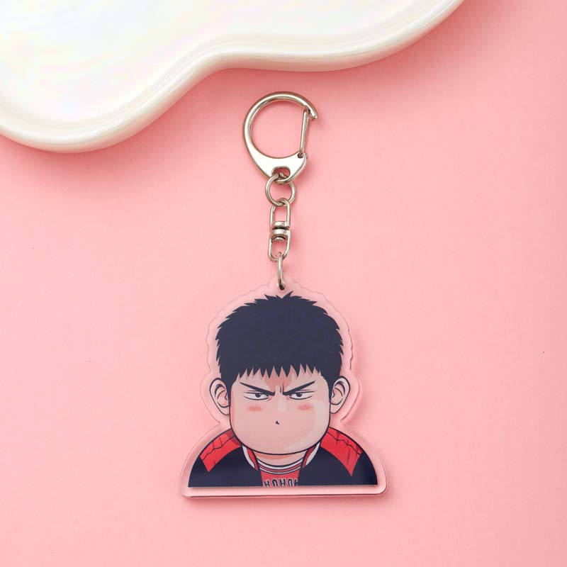 1/14Pcs Anime Figures Slam Dunk Acrylic Car Keychain Cute Backpack Pendant Funny Bag Charms Accessories Decoration Holiday Gifts