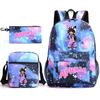 Spielwaren Aphmau Schultasche Cartoon Rucksack Federmäppchen Umhängetasche Dreiteiliges Set