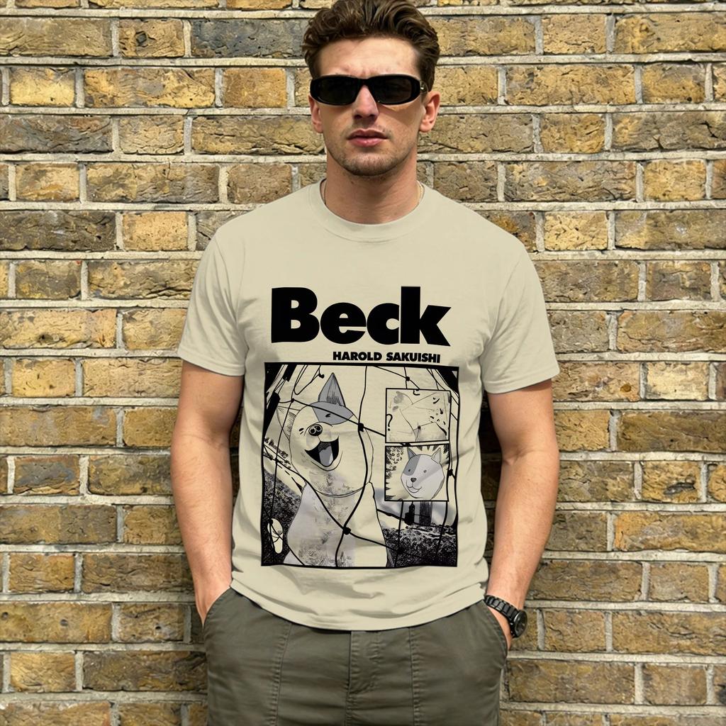 Anime Beck Mongolian Chop Squad 100% Coton T-shirt Pour Unisexe Été Vintage T-shirts Respirant Mode T-shirt Grande Taille