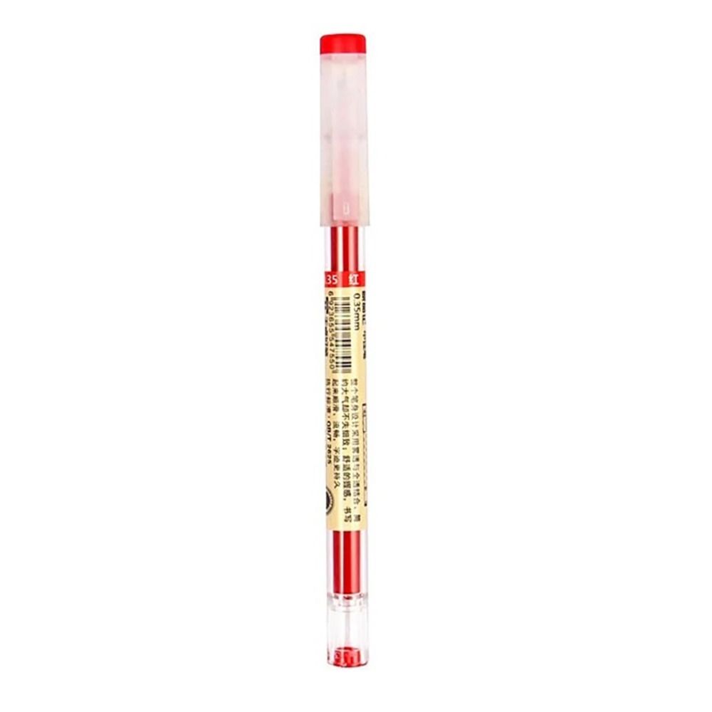 

High Quality Plastic Gel Pens 0.35mm Red/Black/Blue Neutral Pen Stationery Quick-drying Marker Pen красный