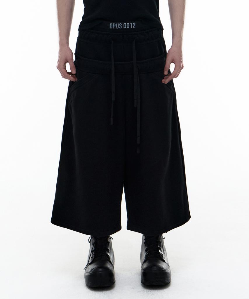 Opeoseu0012 Op. 08 Rocky Maxi Sweat Shorts Black