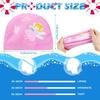 Cartoon Unicorn Silicone Swimming Cap Waterproof Swim Hat for Kids and Toddlers Boys and Girls