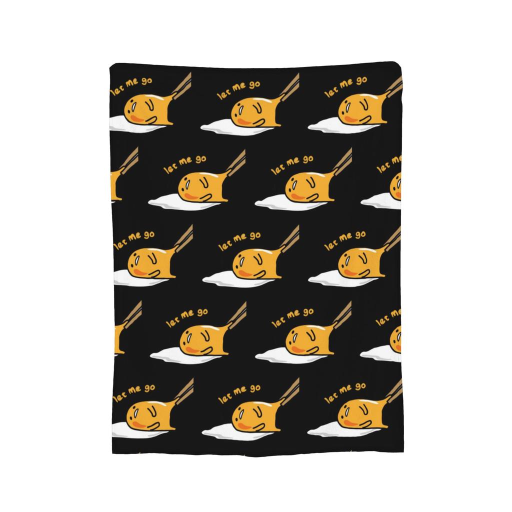 Lazy Egg Gudetama  Blanket Cute Cartoon Fleece Funny Breathable Throw Blankets for Bedding Lounge Textile Decor,
