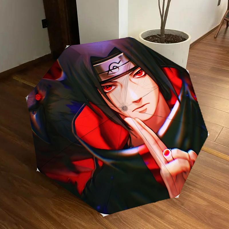 1pc Sharingan, Ninja Automatic Folding Umbrella] Durable Iron Frame & Rod, Portable Folding, Makes a Great Holiday Gift yy251016270