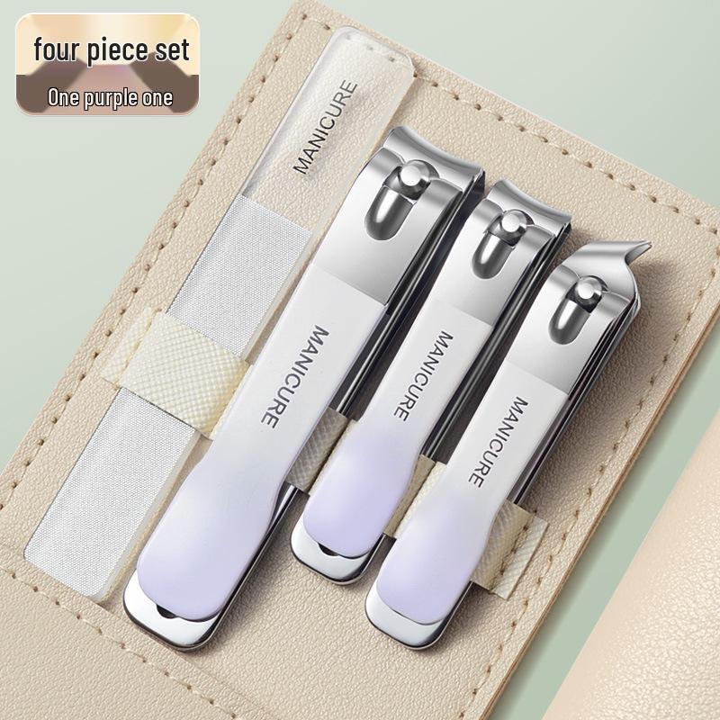 Stainless Steel Professional Manicure Pedicure Kit - Portable Nail Clippers Set