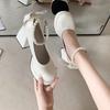 Designer Shoes Women High Heels Mary Jane Shoes Pumps New Ladies White Women Heels Platform Shoes Women's Heels Zapatos De Mujer