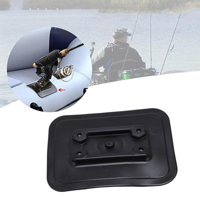 Kayaking Inflatable Boats Rod Holder Easy To Sticking Rubber Secure Connection Inflatable Boats Glues On Pad for Fishing Trips