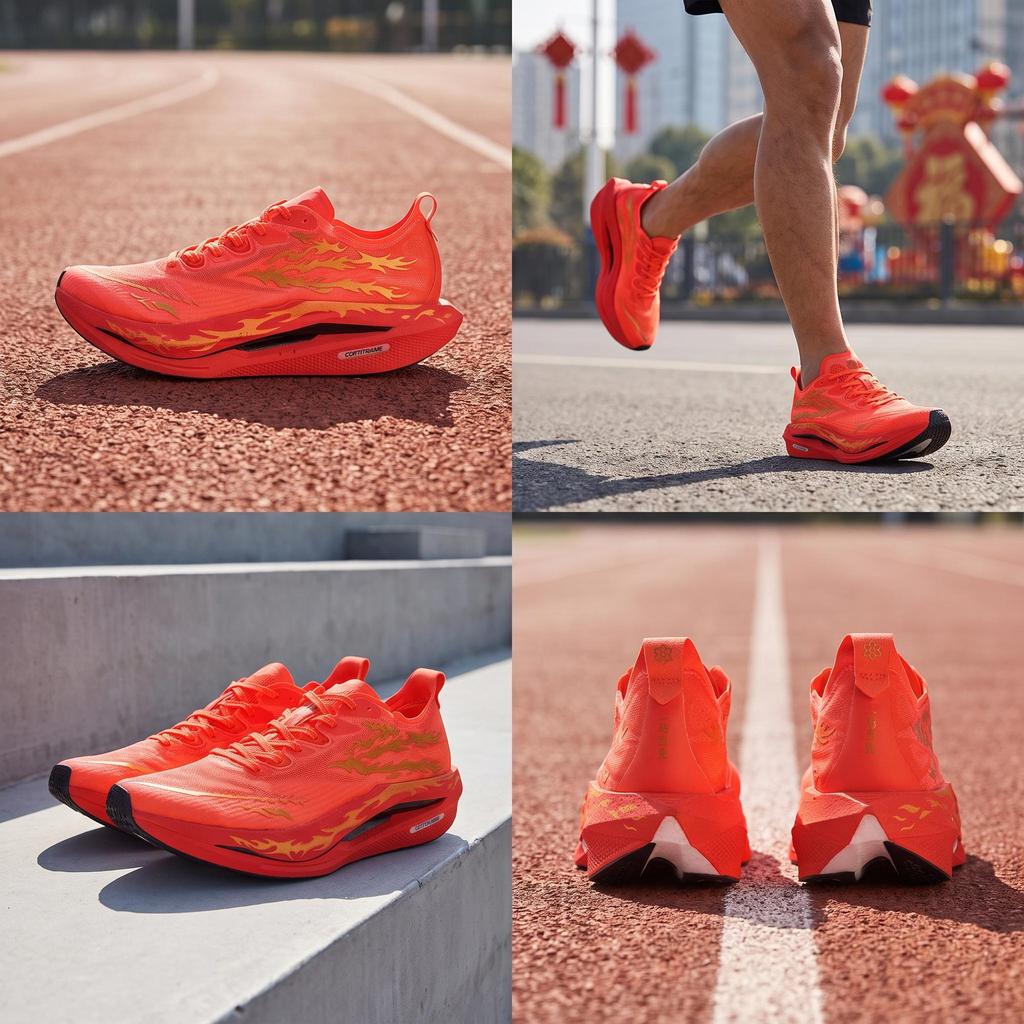 361 Flame 5 Low Top Running Shoes Unisex Radiant Flame 672612213-9