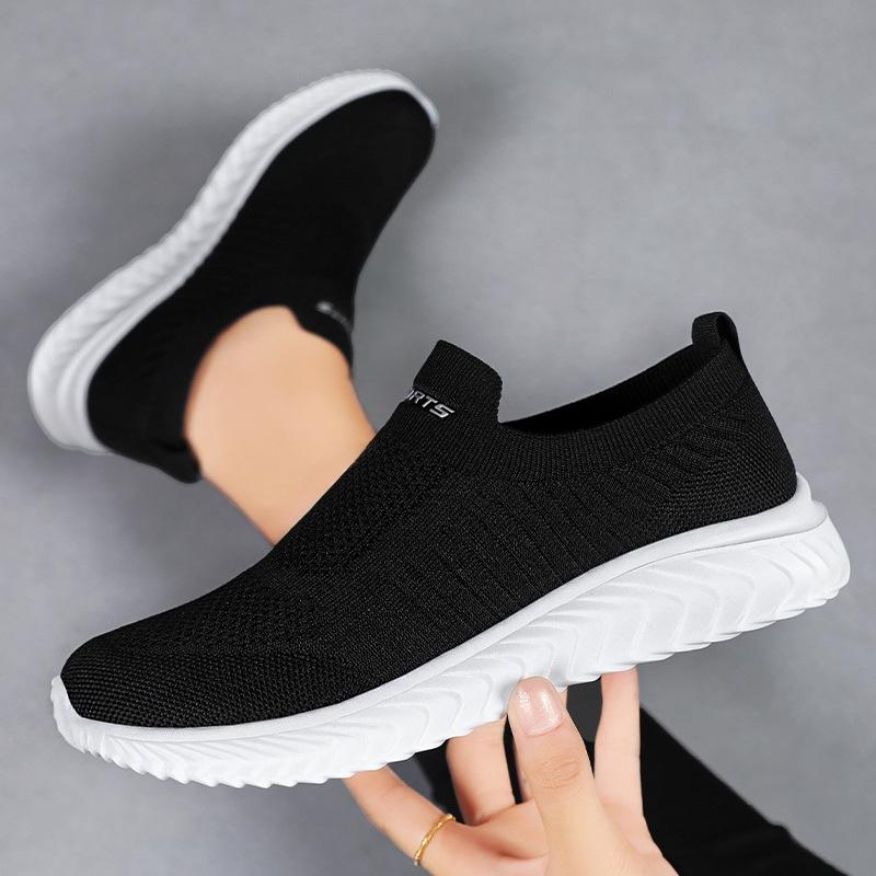Schuhe Damenschuhe vielseitig Sommer neu Mesh atmungsaktiv einzelne Schuhe keine stickigen Füße Freizeitschuhe ein Pedal