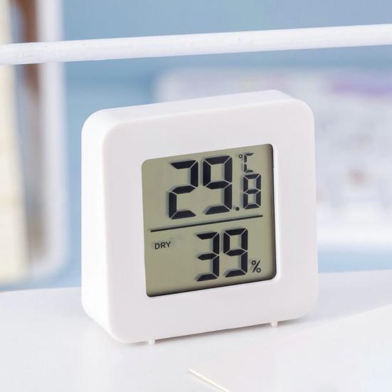 Bezdrátový pokojový teploměr Vlhkoměr Vysoce přesný, kompaktní, přenosný, bateriový, snadno čitelný monitor teploty